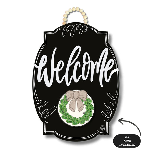 Hanging Door Signs-Welcome In Bloom