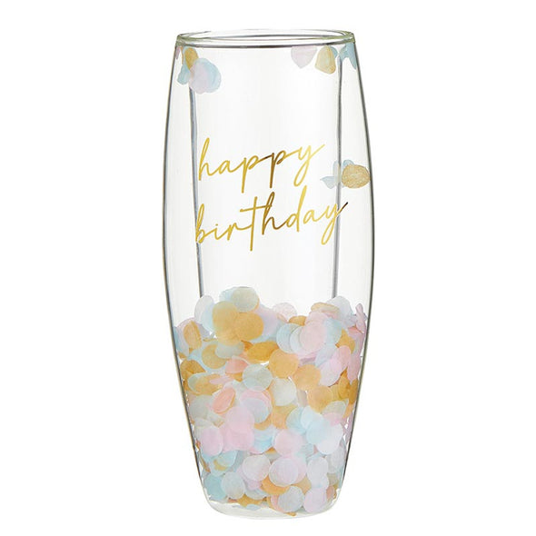 Champagne Flute-Happy Birthday