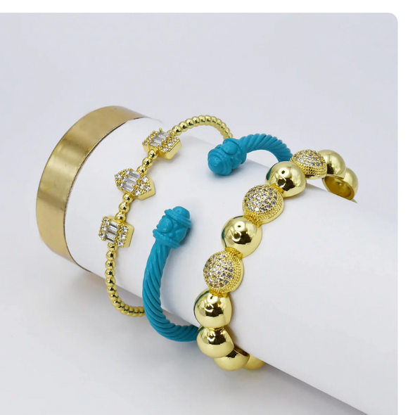 The Bubble Turquoise Bracelet Set