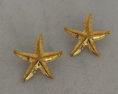 The Starfish Stud Earring-Gold