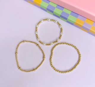 Golden Grace Bracelet Set-Gold