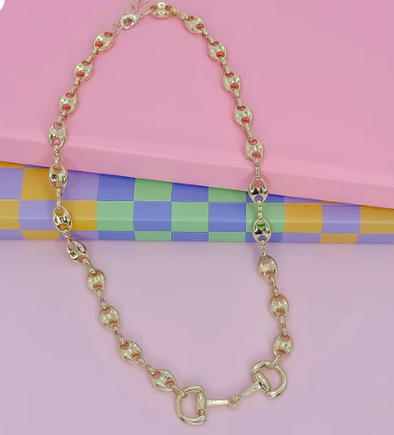 Saddle Luxe Necklace-Gold