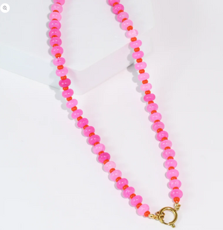 The Candy Beads Necklace-Pink