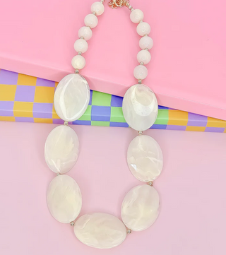 The Cloud Haze Necklace-Cream