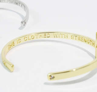 The Cross Message Bangle-Multiple Styles