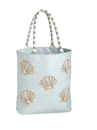 The Coastal Luxe Tote-Blue