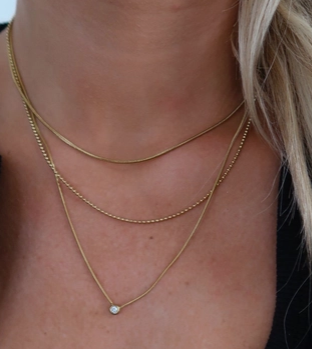 The Ellison 3 Necklace-Gold