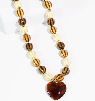 The Oh So Darling Heart Necklace-Neutral