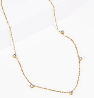 The Maddy Gem Necklace-Gold
