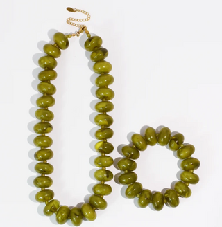 The Sugar Beads Bracelet-Olive