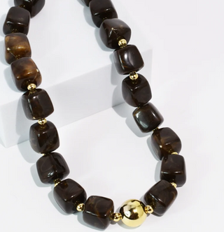 The Lumi Dark Necklace-Brown