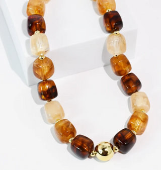 The Lumi Amber Necklace-Multi