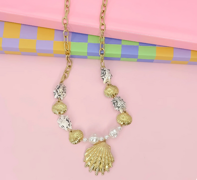 The Sea You Soon Necklace-Gold