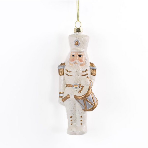 The Blushing Nutcracker Ornament-Gold