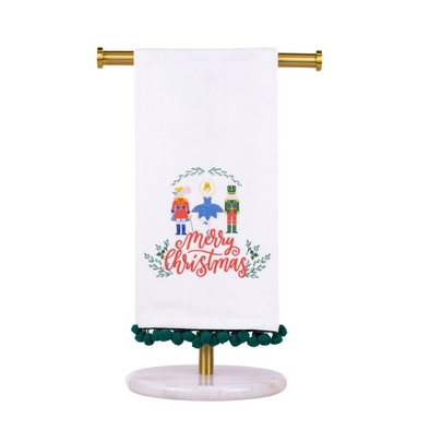 The Merry Christmas Waltz Hand Towel-Pink