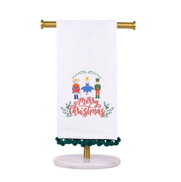 The Merry Christmas Waltz Hand Towel-Pink