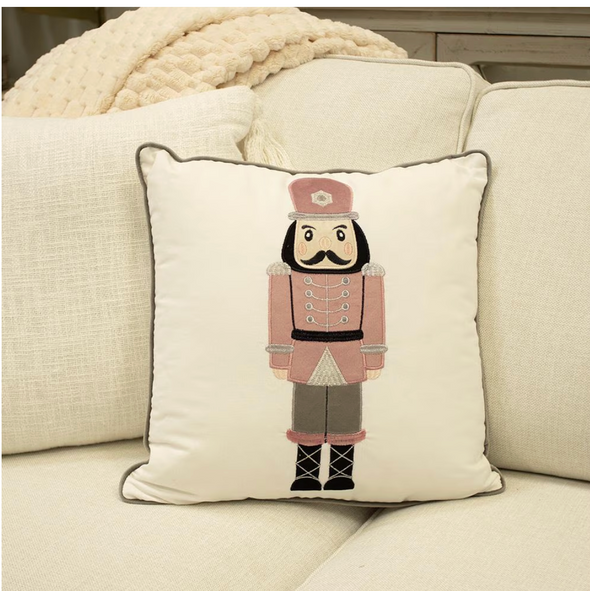 The Nutcracker Pillow-White
