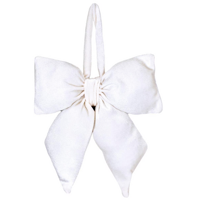 The Evelyn Bow Ornament-White