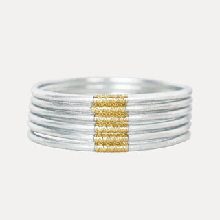 (BudhaGirl) The Lumine All Weather Bangles-Silver