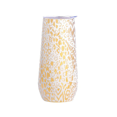 (Lilly Pulitzer) Stainless Steel Champagne Flute-Pattern Play