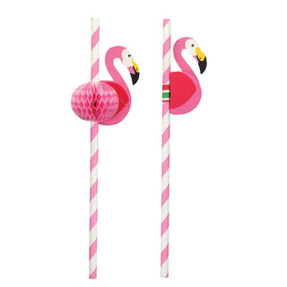 The Flamingo Straws-Pink