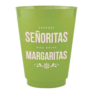 senoritas who drink margaritas cup 