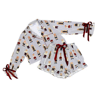 The Blue Bear Sleep Set-Cream