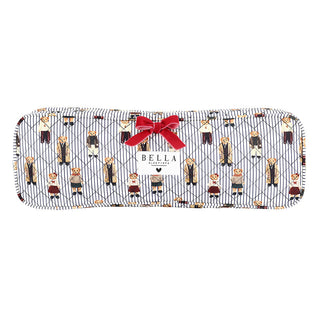 The Quilted Hair Tool Bag-Navy Stripe Bears