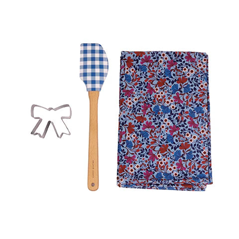 (Draper James)Tea Towel Gift Set-Coneflower Forever Blue