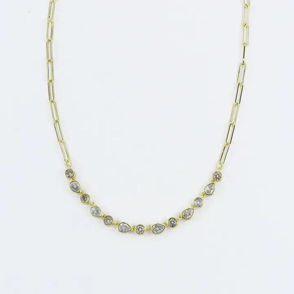 Radiance Drops Gold Necklace