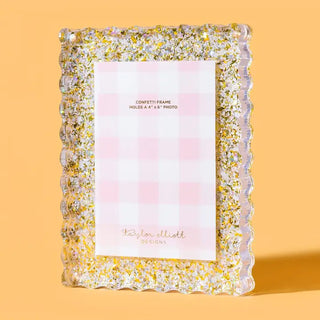 The Glitter Acrylic Frame-Pearl Confetti
