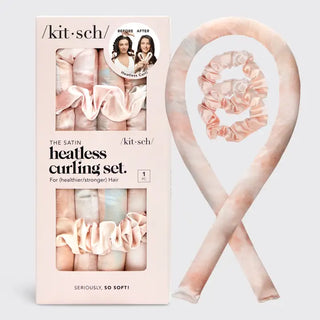 The Satin Heatless Curling Set-Sunset Tie Dye