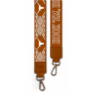 The "Hook Em" Purse Strap-Orange