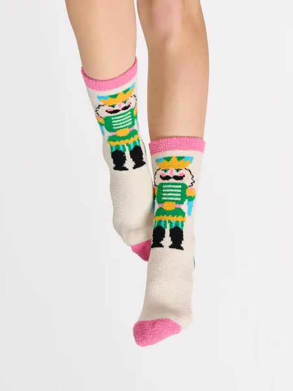 The Nutcracker Socks-Ivory