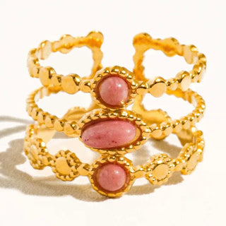 The Posh Stone Ring-18k Gold