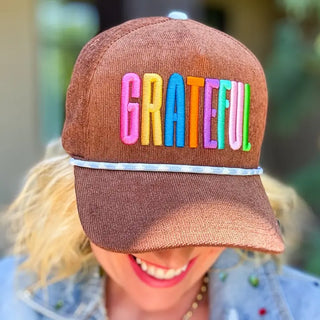 The Embroidered Baseball Cap-Grateful