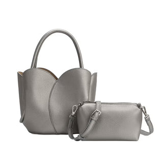 The Tulip Pewter Bag