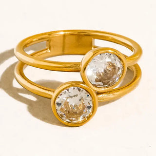 The Hollis Double Stack-18k Gold