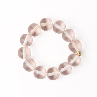 The Cece Large Resin Beaded Bracelet-Clear