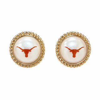 The UT Pearl Studs-White