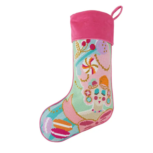 The Marie Sweet Embroidered Stocking