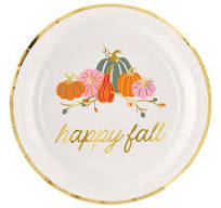 Happy Fall Plate