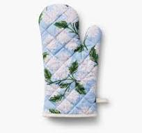 The Hydrangea Oven Mitt-Blue