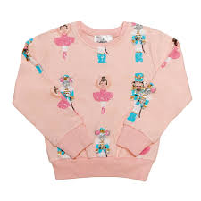 Sparkling Nutcracker Sweatshirt-Pink