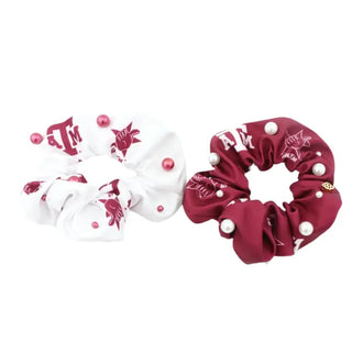 The Texas A&M Scrunchie Pack-Maroon/White