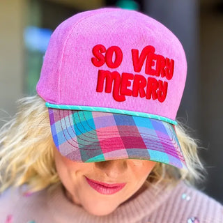 The Embroidered Baseball Cap-So Very merry
