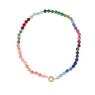 The Nathan Colorful Stone Necklaces-Multi