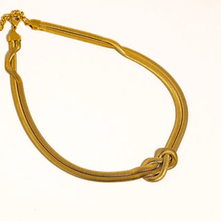 The Evereign Knot Necklace-18k Gold