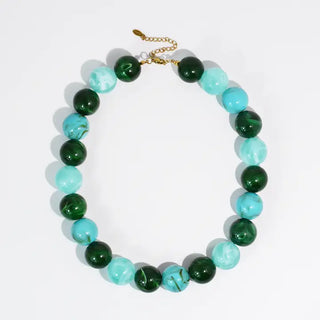 The Pop Of Joy Necklace-Turquoise