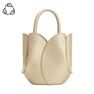 The Tulip Leather Mini Bag- Gold